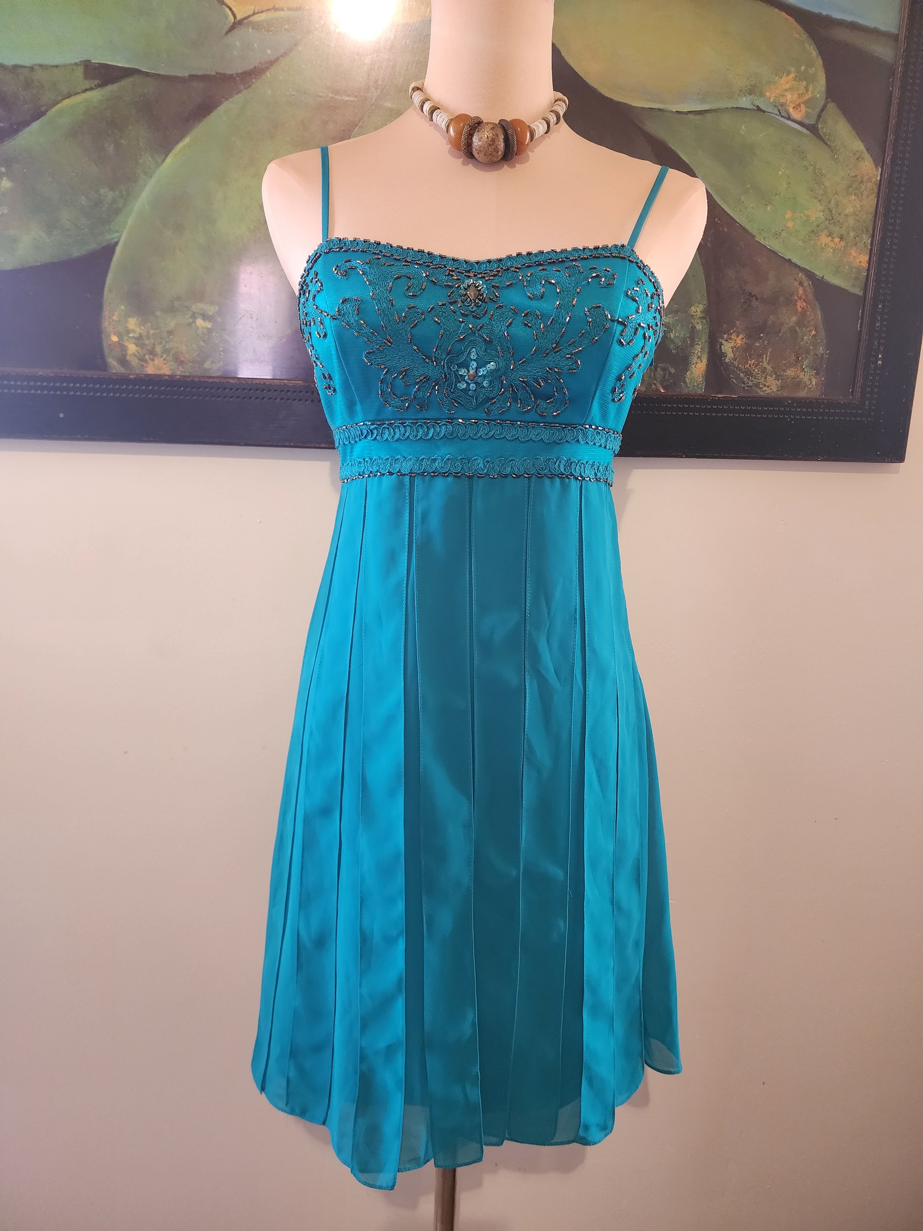 Teal She Comes Dress