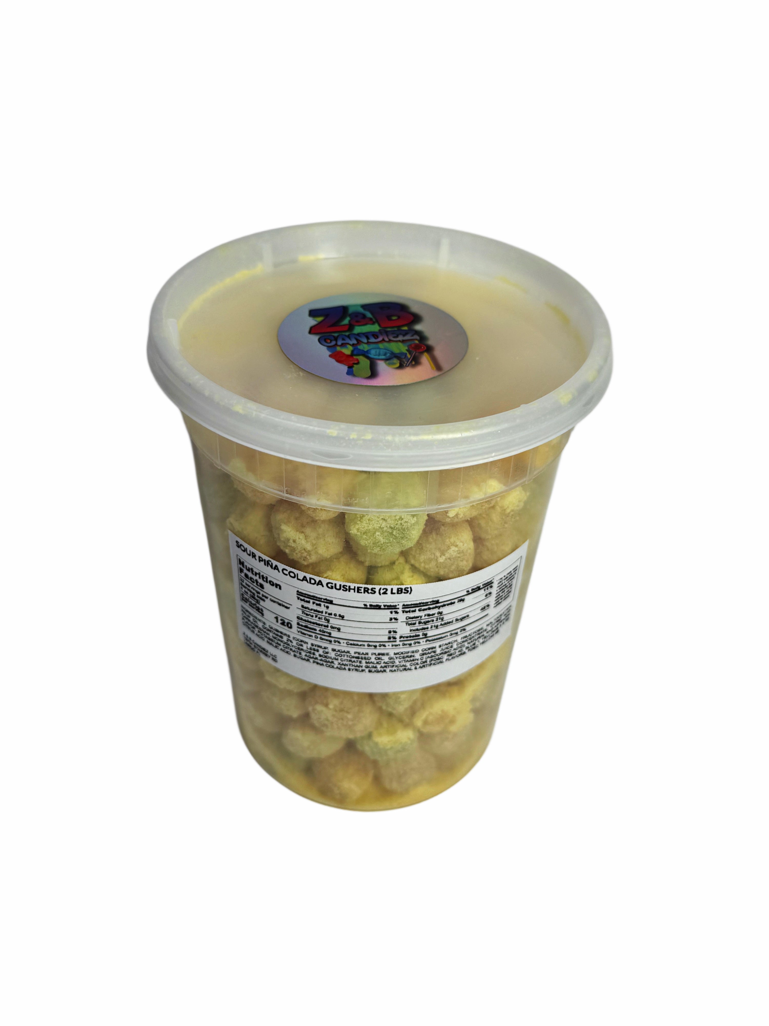 PIÑA COLADA GUSHERS (sweet or sour) (3 sizes)